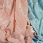 You can see the luxuriously softness of the Angel Blanket.