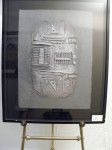 Grey Sculpture Casting - Frame 39x32 - Image 29x22