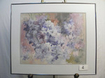 Flowers Blue - Water Color - 20x28